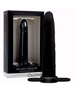 Dildo Dupla Penetração Realistic Treasure Preto