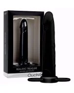 Dildo Dupla Penetração Realistic Treasure Preto