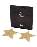 Cobertura Mamilos Flash Glitter Star Bijoux Indiscrets Dourados Caixa
