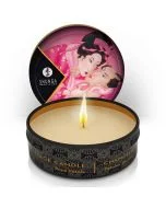 Vela de Massagem Afrodisíaca Shunga Pétalas de Rosa (30 ml)