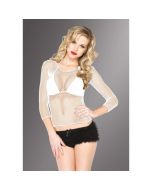 Camisola de Rede C/ Mangas Branca