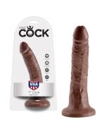 Dildo Realístico King Cock 7"Mulato