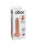 Dildo Realístico King Cock 6" Uncut Cock Branco Caixa