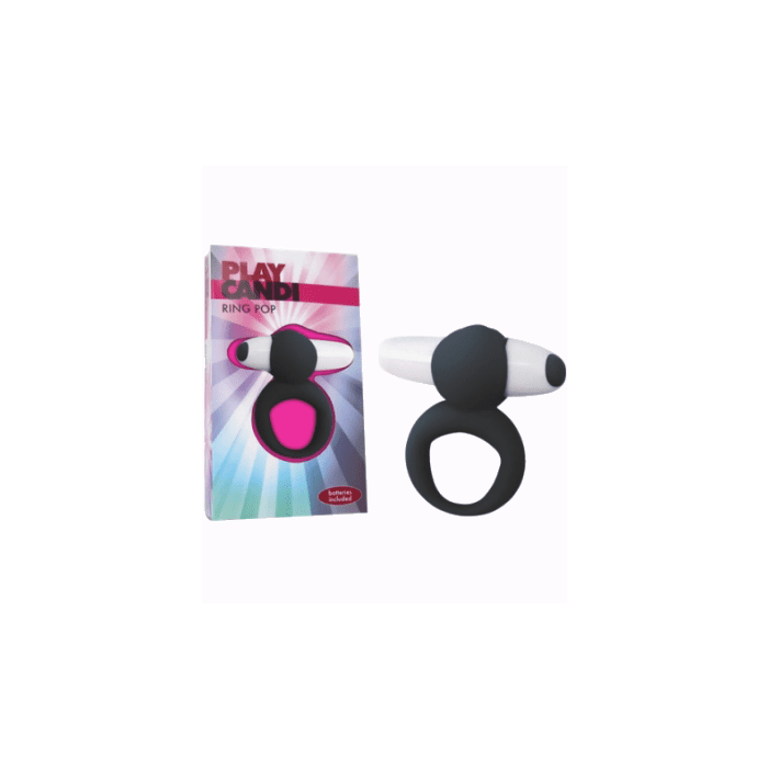 Anel Vibratório Ring Pop Preto