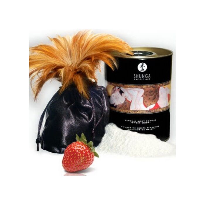 Pó Corporal Shunga Sweet Snow Champanhe & Morango (228 g)