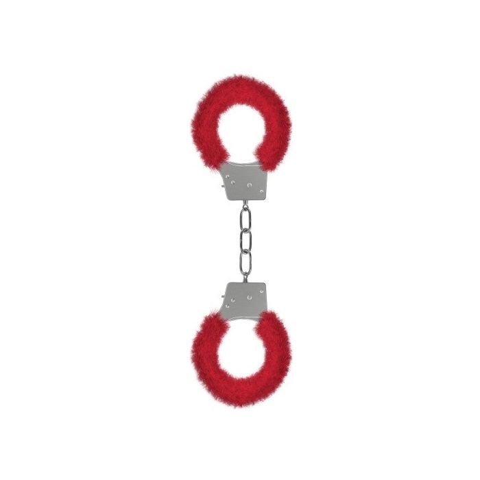 Algemas C/ Peluche Beginner's Furry Handcuffs Vermelhas