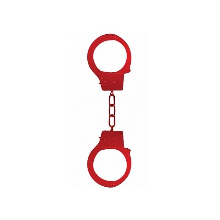 Algemas em Metal Beginner's Hancuffs Vermelhas