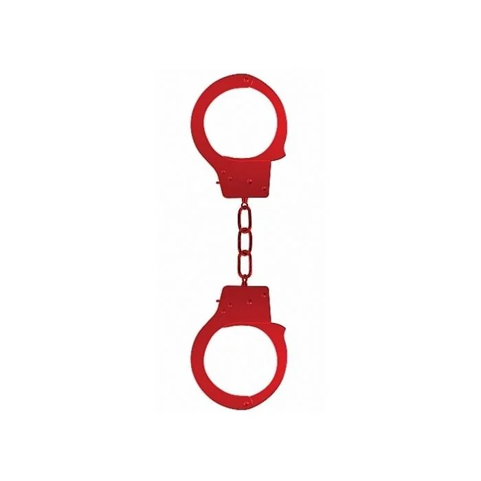 Algemas em Metal Beginner's Hancuffs Vermelhas