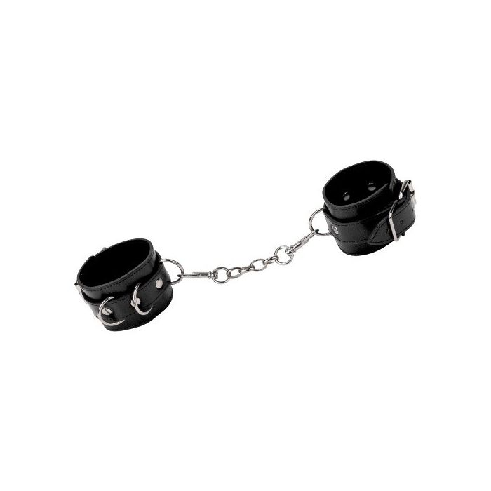 Algemas Ouch! Leather Hancuffs Pretas
