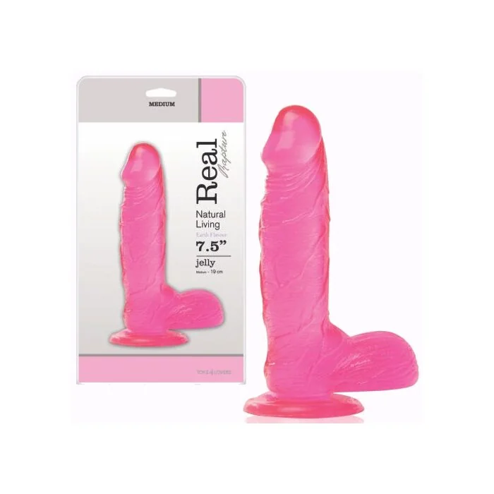 Dildo Real Rapture Earth Flavour 7.5'' Rosa