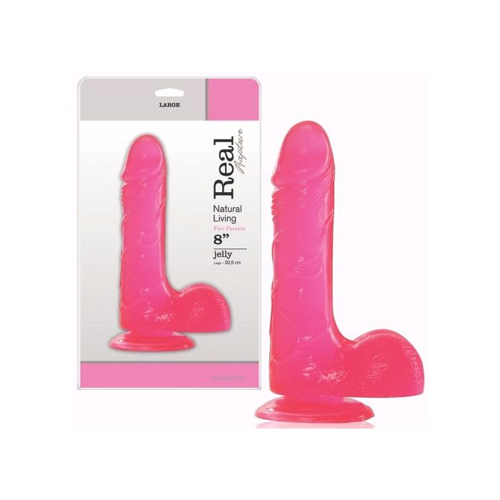 Dildo Real Rapture Fire Passion 8'' Rosa