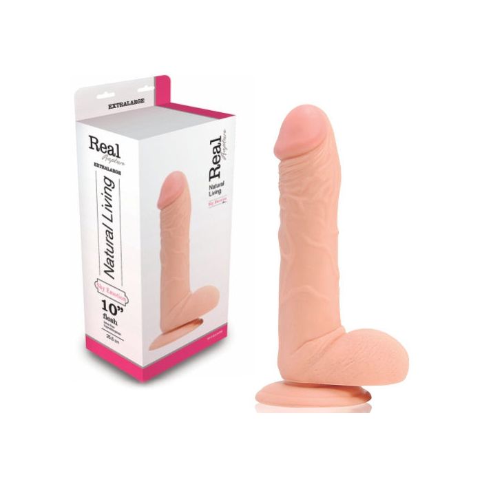 Dildo Real Rapture Sky Emotion 10'' Branco