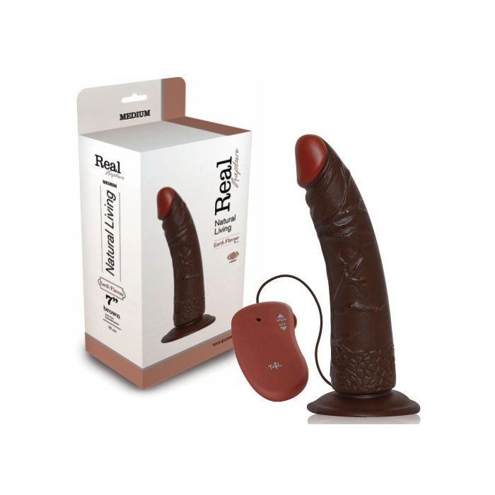 Vibrador Real Rapture Earth Flavour 7'' Negro