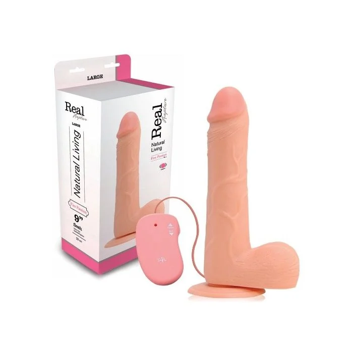 Vibrador Real Rapture Fire Passion 9'' Branco