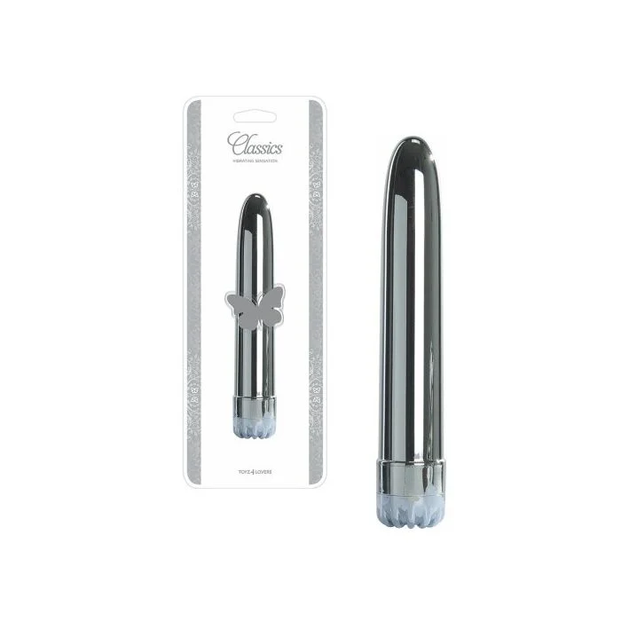 Vibrador Classics Prateado Grande