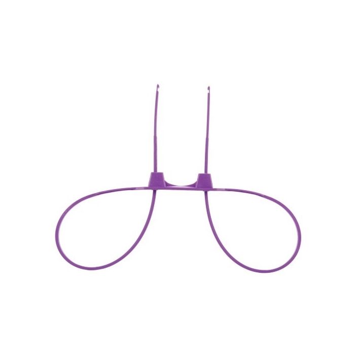 Algemas Descartáveis de Plástico Ouch! Zip Tie Cuffs Roxas