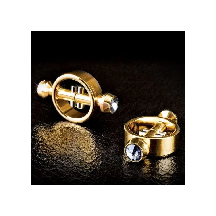 Pinças Magnéticas P/ Mamilos Fetish Fantasy Gold Magnetic Clamps 1
