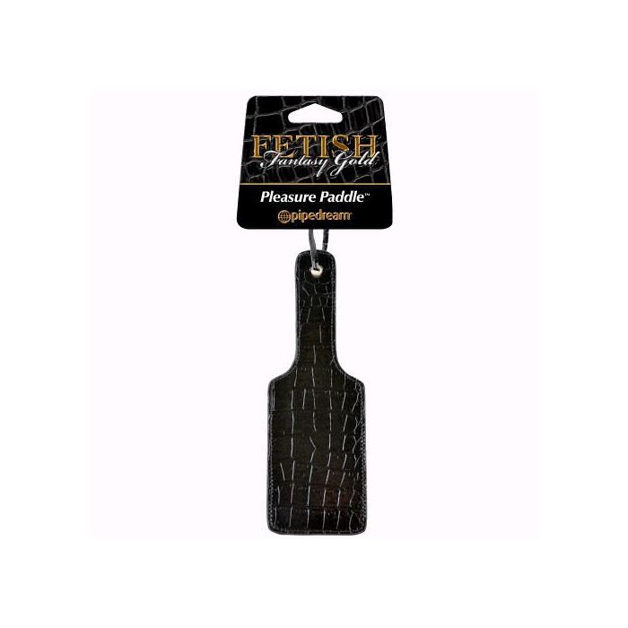 Palmatória Fetish Fantasy Gold Pleasure Paddle Embalagem