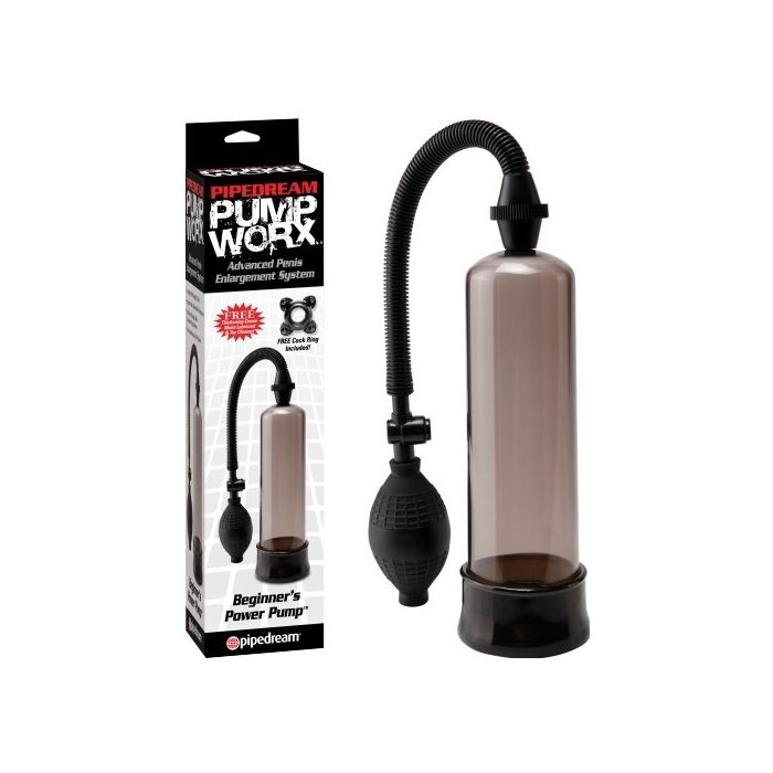 Bomba de Vácuo Pump Worx Beginner's Power Pump Preta Conjunto