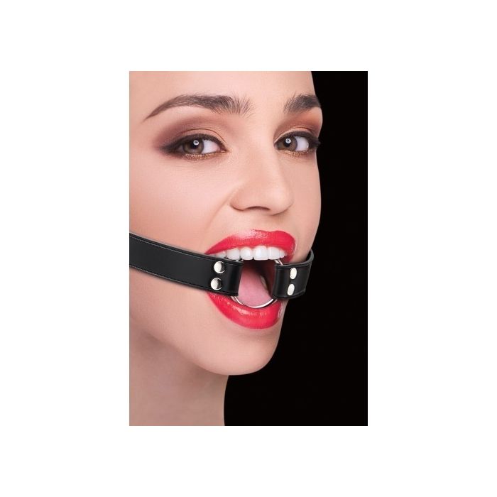 Mordaça Ouch! Ring Gag Preta