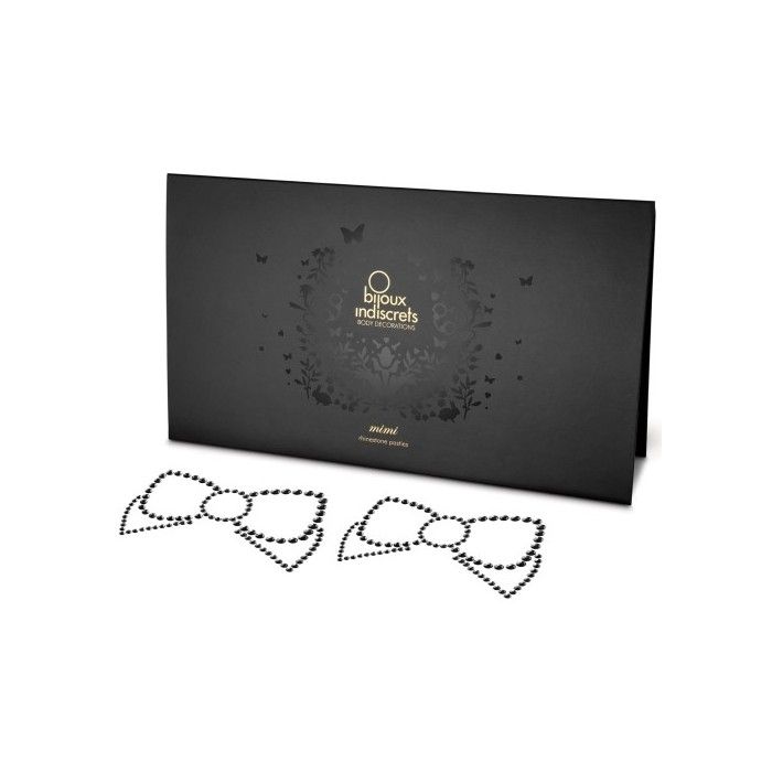 Cobertura Mamilos Mimi Bow Bijoux Indiscrets Pretos Conjunto