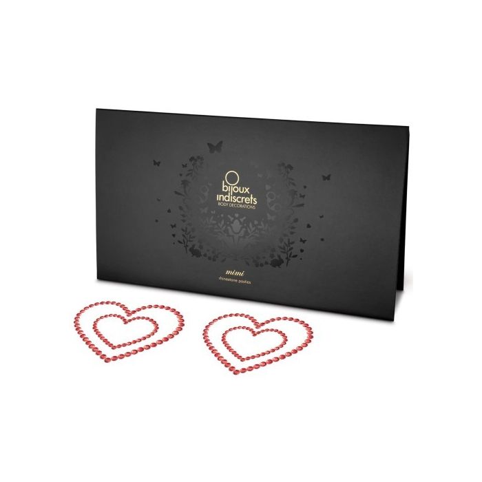 Cobertura Mamilos Mimi Heart Bijoux Indiscrets Vermelhos Caixa