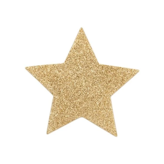 Cobertura Mamilos Flash Glitter Star Bijoux Indiscrets Dourados