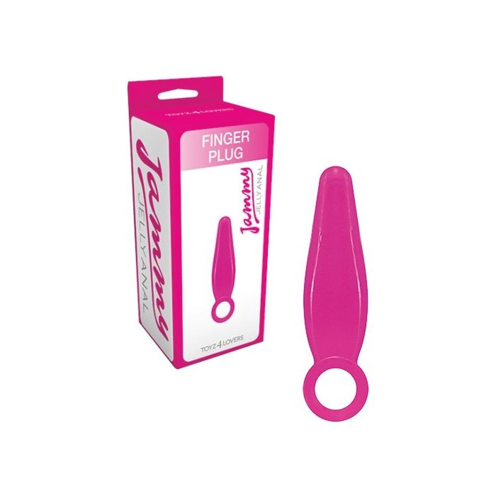 Plug Anal Finger Plug Jammy Jelly Anal Rosa