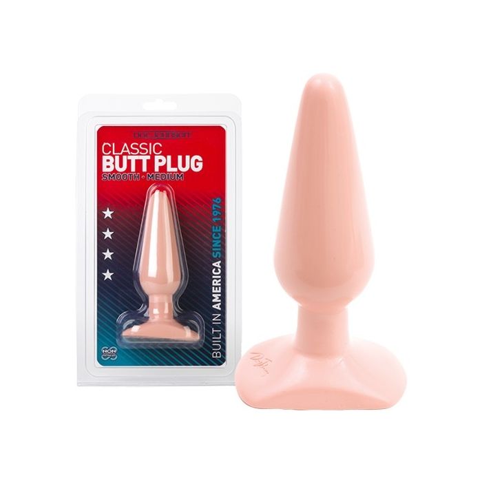 Plug Anal Doc Johnson Classic Butt Plug Flesh Medium Conjunto