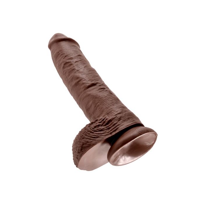 Dildo Realístico C/ Testículos King Cock 10