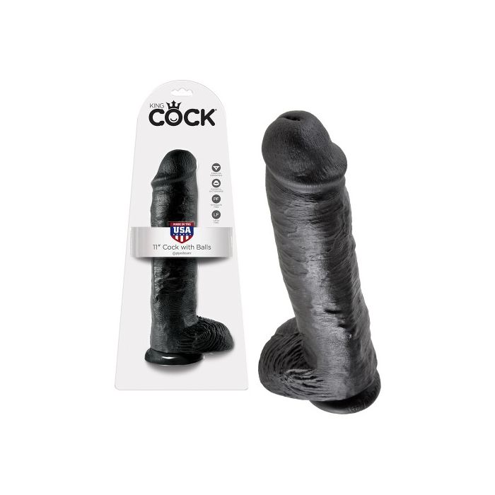 Dildo Realístico C/ Testículos King Cock 11
