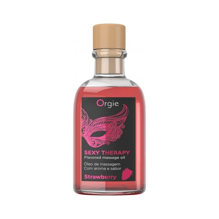 Conjunto Gel de Massagem Orgie Sexy Therapy Framboesa + Pluma (100 ml)