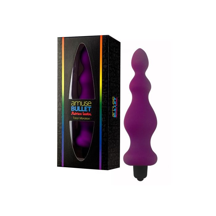 Plug Anal Vibratório Amuse Bullet Adrien Lastic Roxo