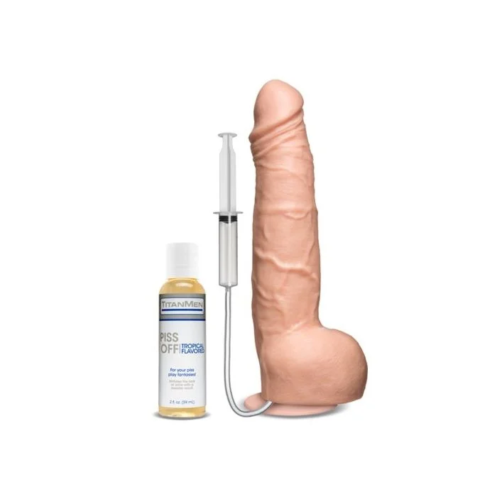 Dildo P/ Chuva Dourada TitanMen Piss Off Branco