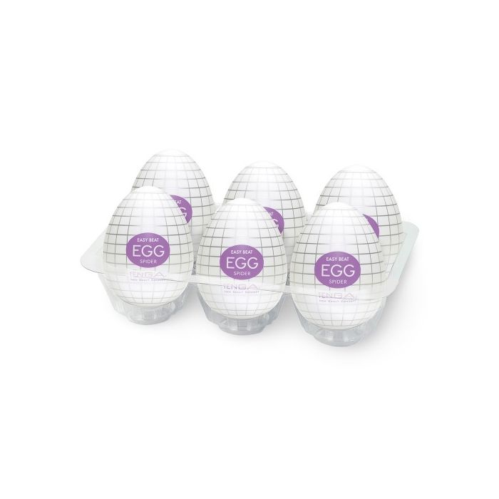 Kit Ovos Masturbadores Tenga Egg Spider (6 Un) Caixa