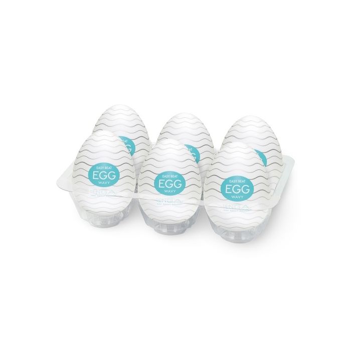 Kit Ovos Masturbadores Tenga Egg Wavy (6 Un) Caixa