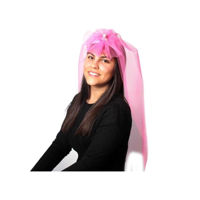 Véu de Noiva Rosa
