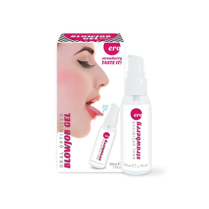 Gel Intímo Oral Optimizer Blowjob Gel Sabor Morango (50 ml)