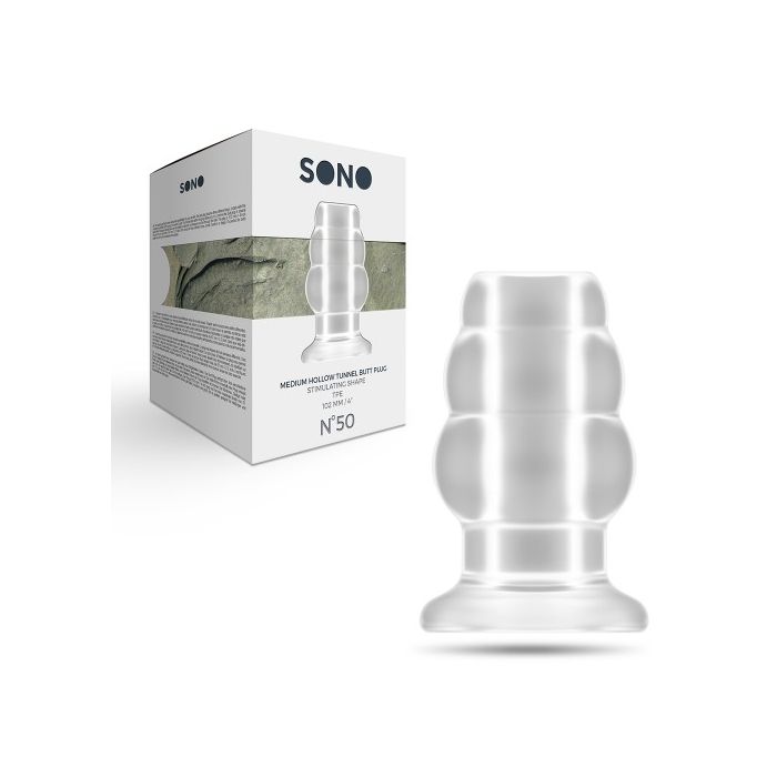 Plug Anal Sono Medium Hollow Tunnel Transparente Nº50 Caixa