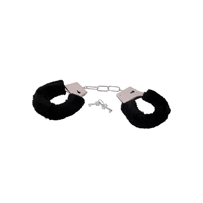 Algemas C/ Peluche BestSeller Furry Handcuffs Pretas