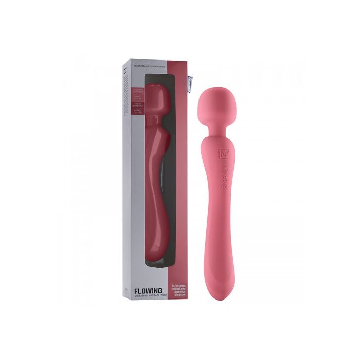 Masturbador Recarregável Flowing Rosa Conjunto