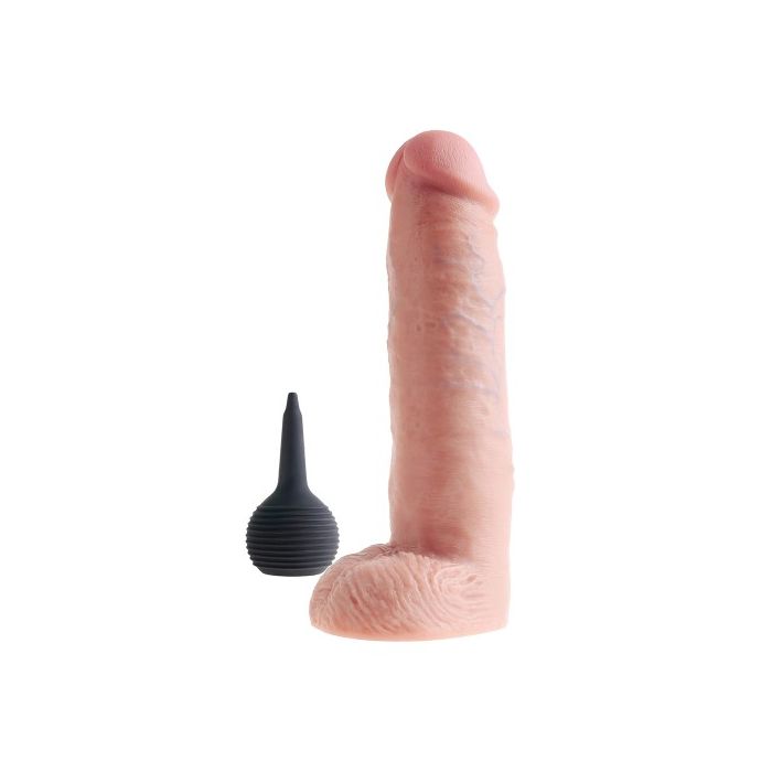 Dildo Realístico C/ Ejaculação e Testículos King Cock Squirting Cock 10