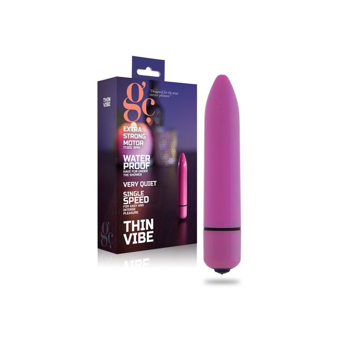 Bala Vibratória Thin Vibe Roxa Conjunto