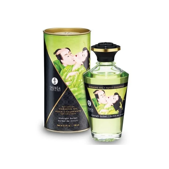 Óleo de Massagem Beijável Shunga Midnight Sorbet (100 ml)