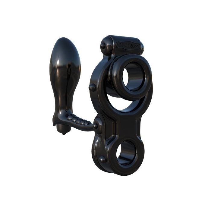 Plug Anal C/ Anel Fantasy C-Ringz IronMan Ass-Gasm Preto