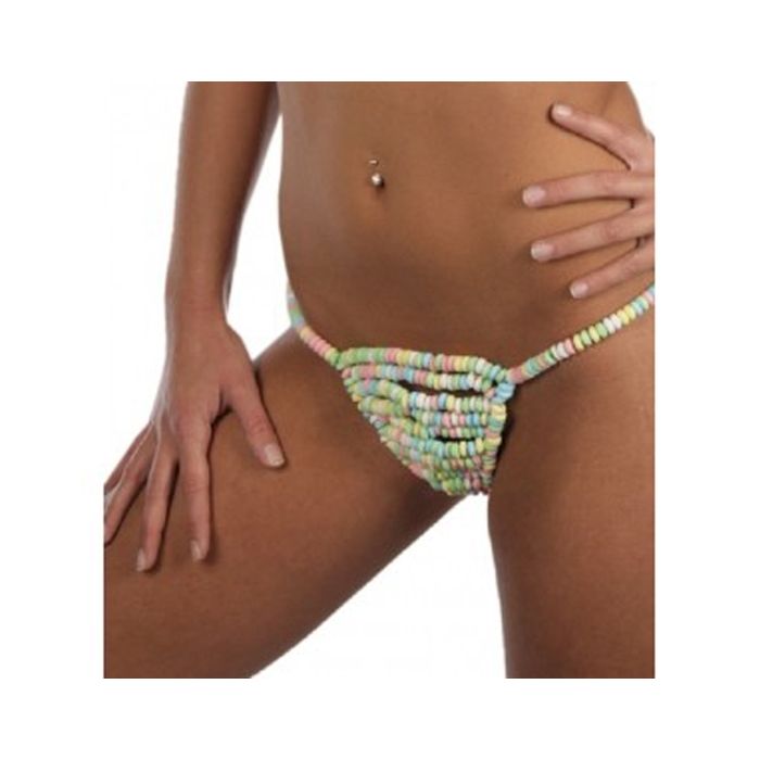 Tanga Comestível Missangas Mulher