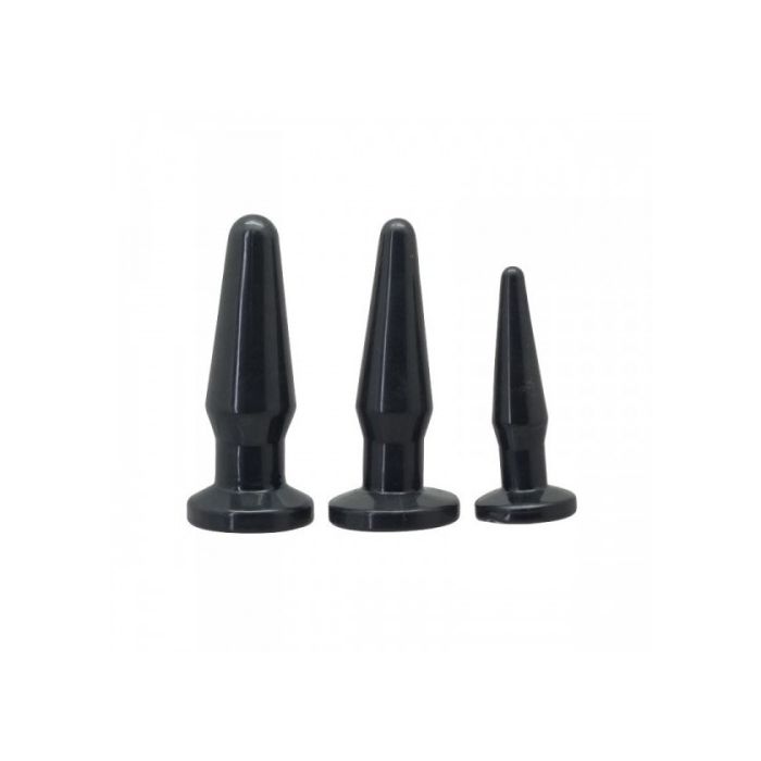 Conjunto de 3 Plugs Anais Timeless Anal Plugs Pretos 2
