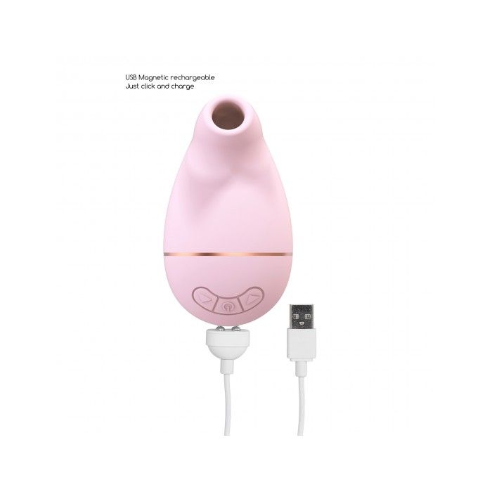 Estimulador de Clitóris Recarregável Kissable Irresistible Rosa 3