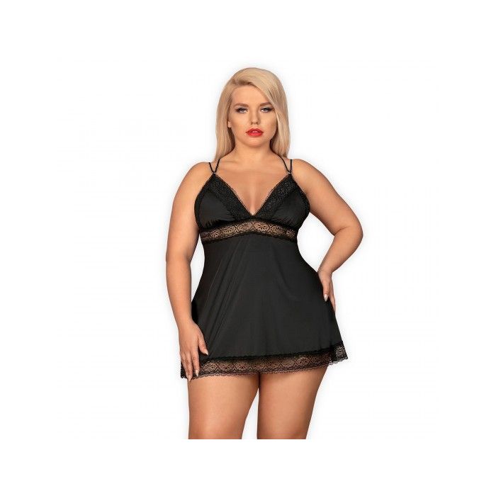 Babydoll Lolitte Tamanho Queen Obsessive Preto