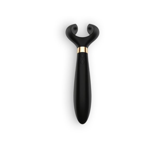 Vibrador Recarregável Partner Multifun 3 C/ Carregador Usb Preto